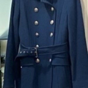 Beautiful blue Wool Coat - Laundry by Shelli Segal